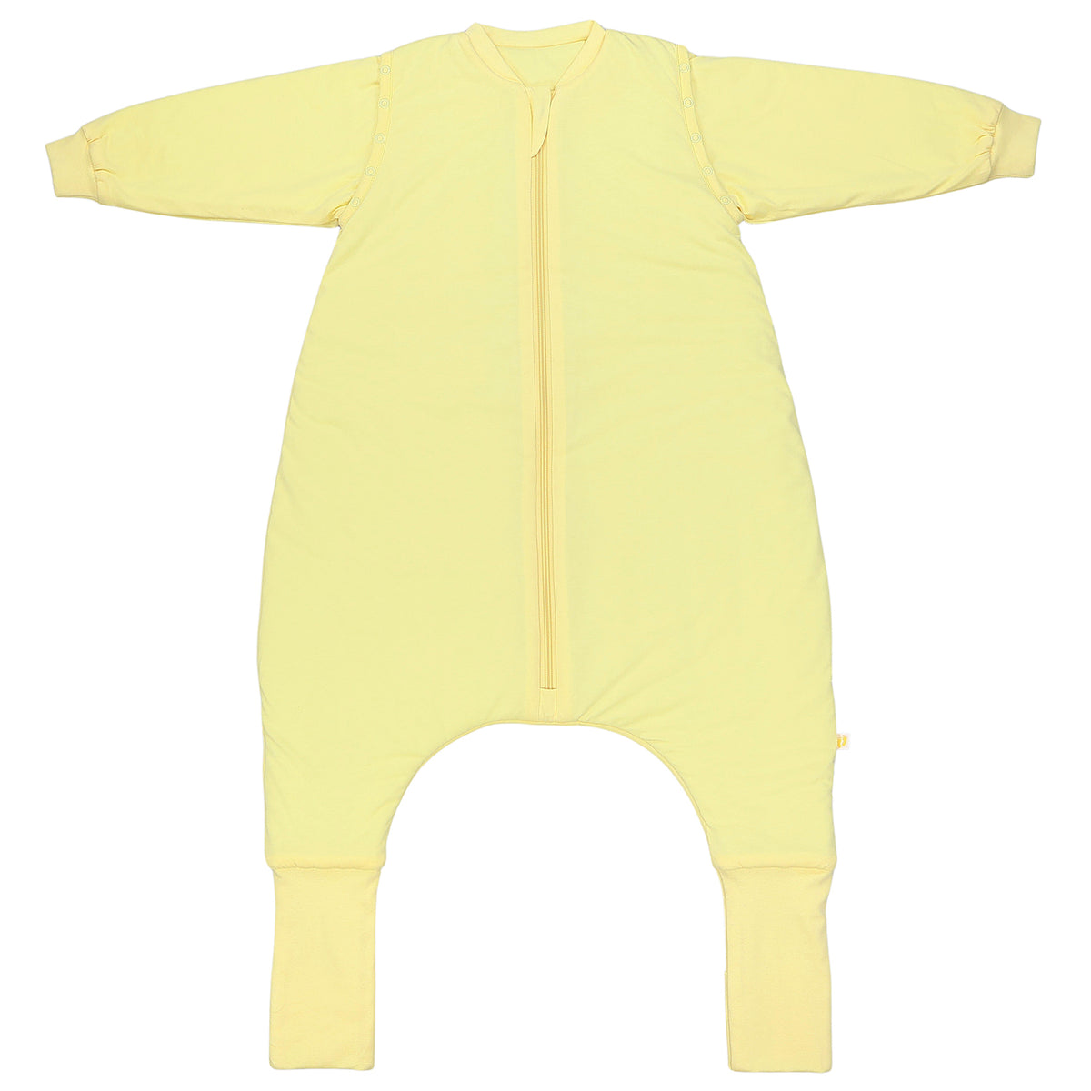 Saco de dormir con pies y suelas antideslizantes 3.5 TOG_Amarillo Claro_parte frontal_1209