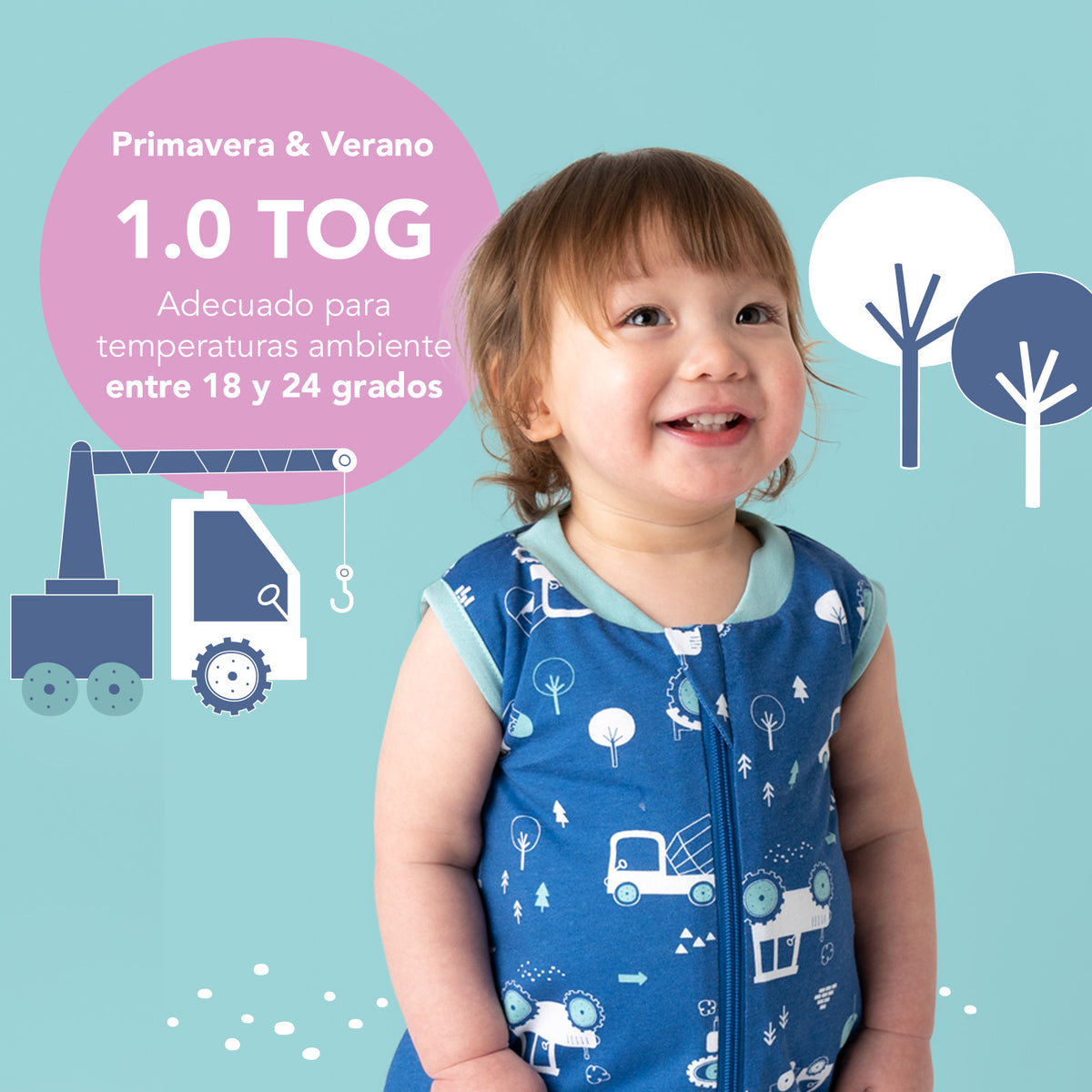Saco de dormir para bebé 1.0 TOG_Excavadora_TOG_420