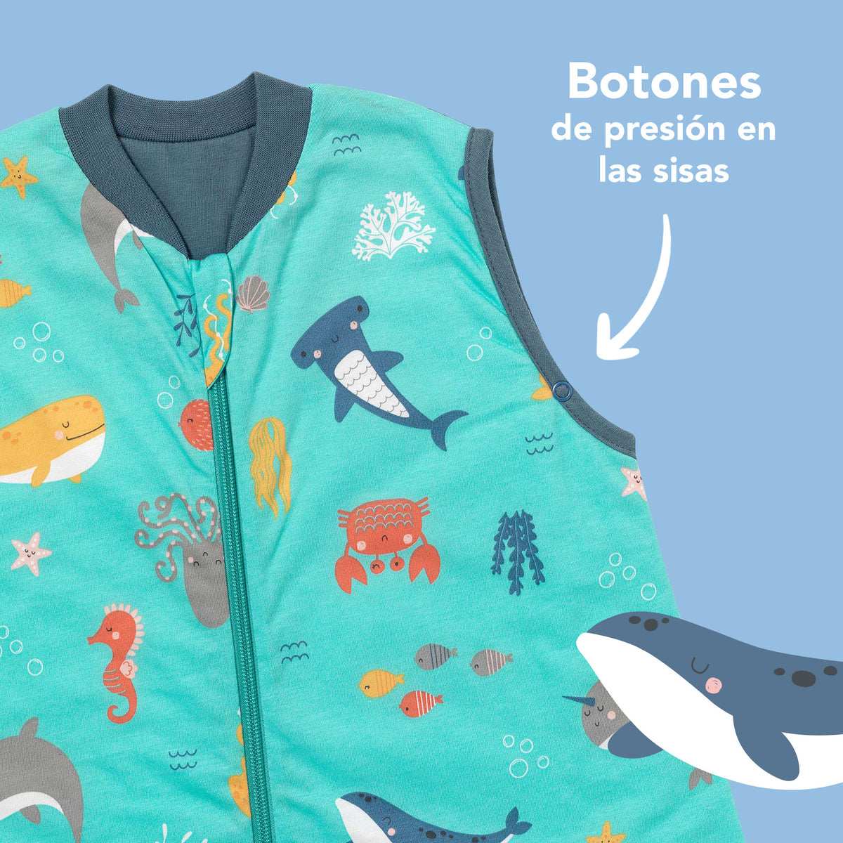 Saco de dormir para bebé, 1.0 TOG