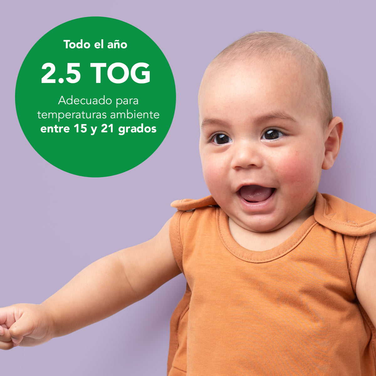 Saco de dormir para bebé 2.5 TOG_Caramelo_TOG_467