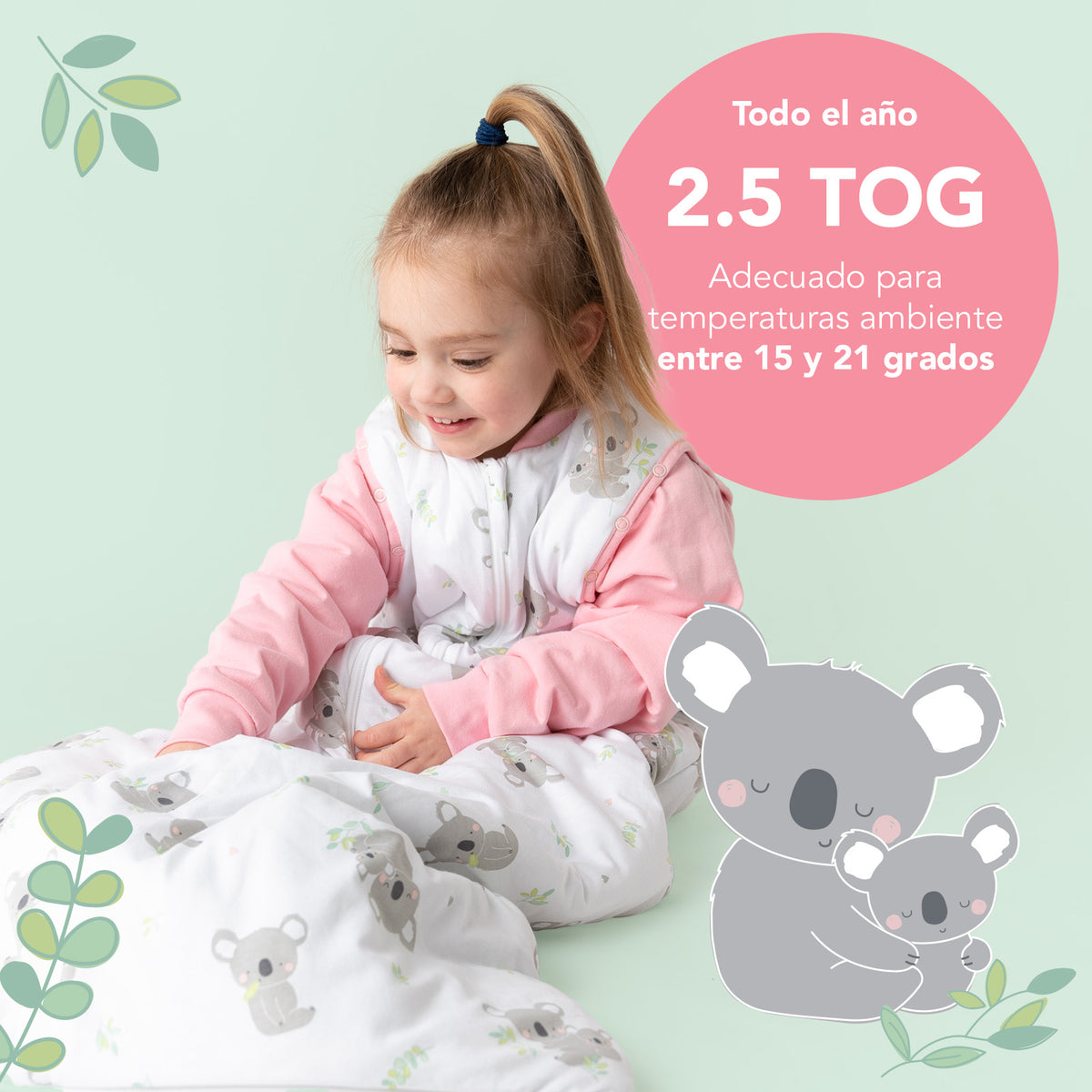 Saco de dormir para bebé 2.5 TOG_Koala_TOG_465