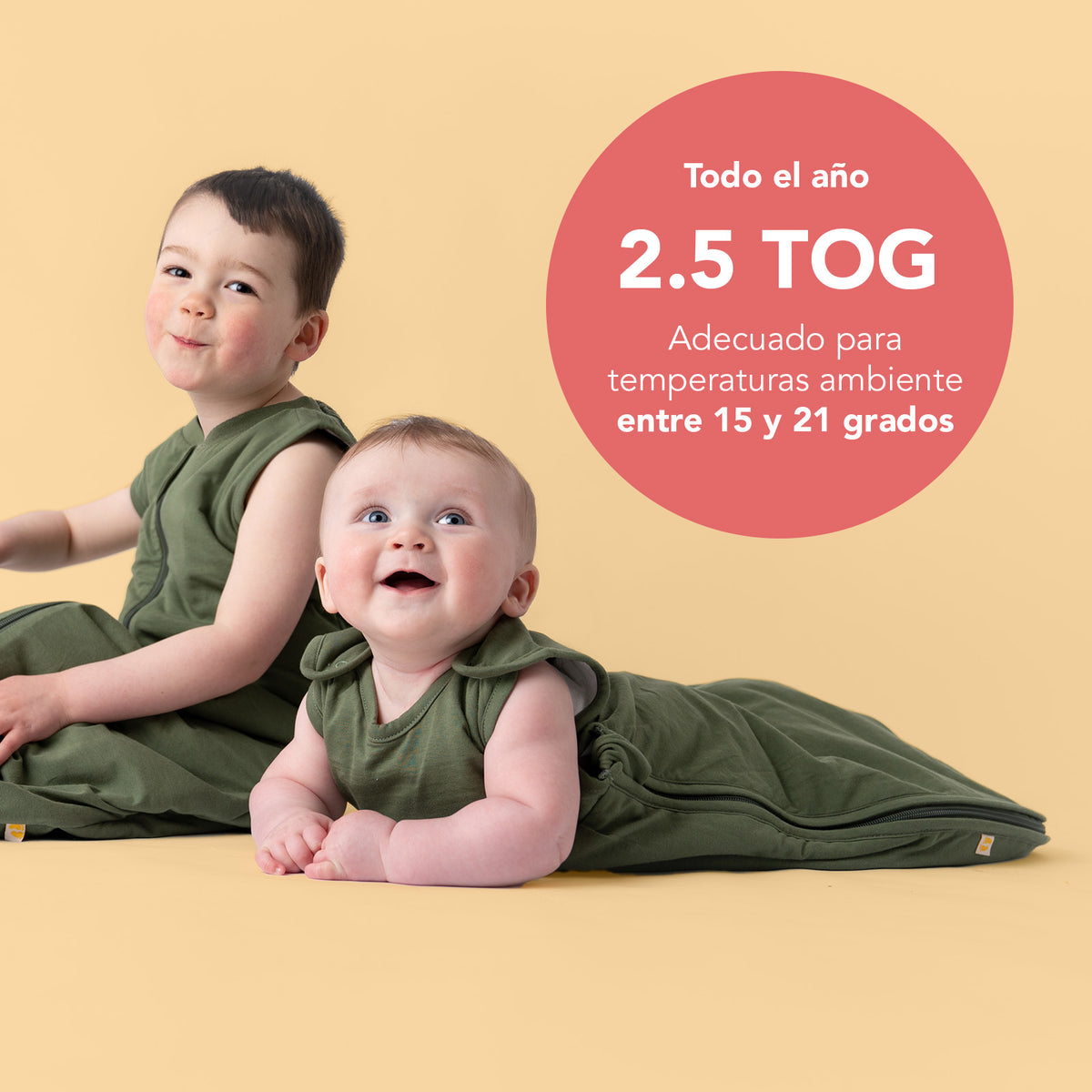 Saco de dormir para bebé 2.5 TOG_Olive_TOG_467