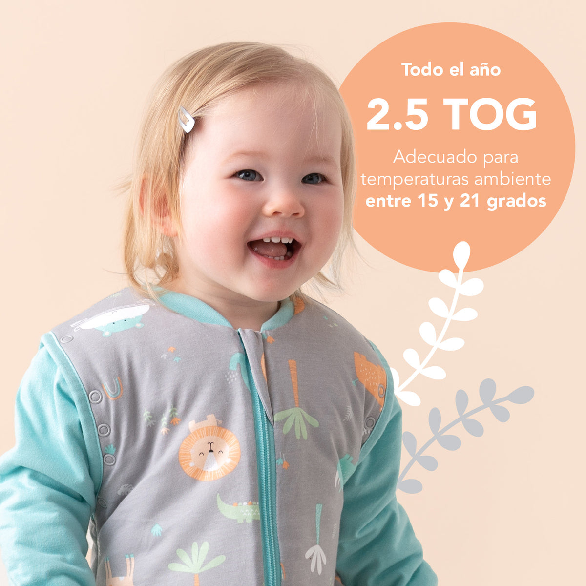 Saco de dormir para bebé 2.5 TOG_Safari_TOG_465
