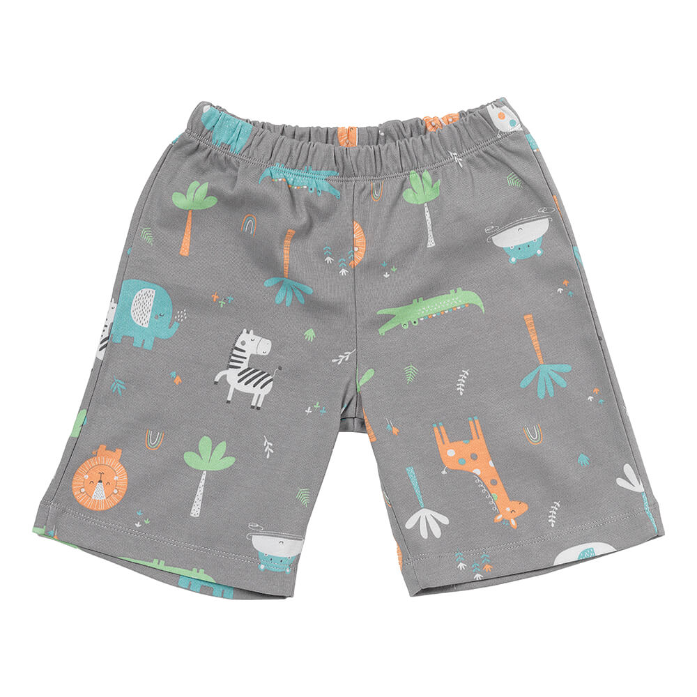 Pijama corto de niño de algódon orgánico_Safari_parte superior_445