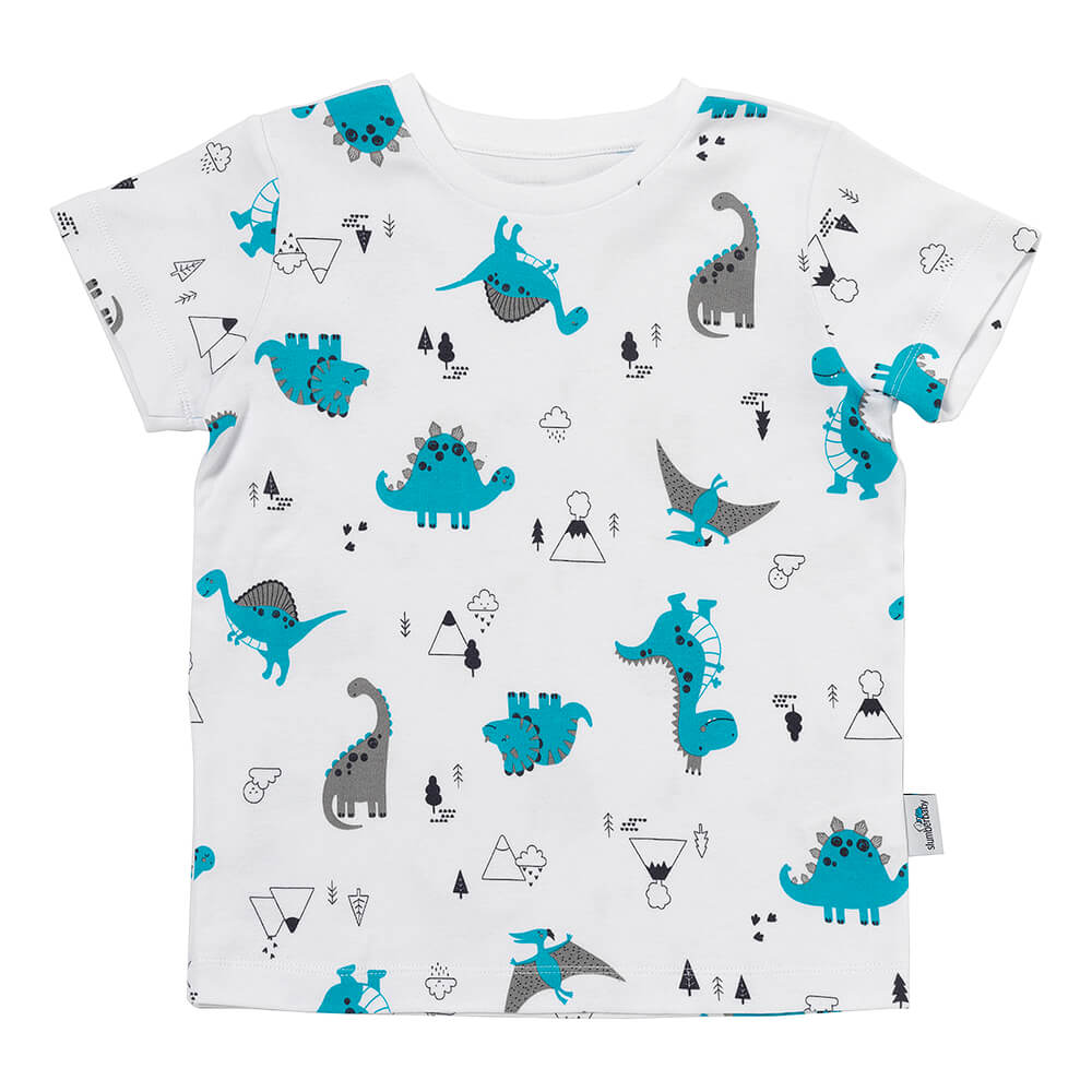 Pijama corto de niño de algódon orgánico_Jurassic_OEKOTEX_445