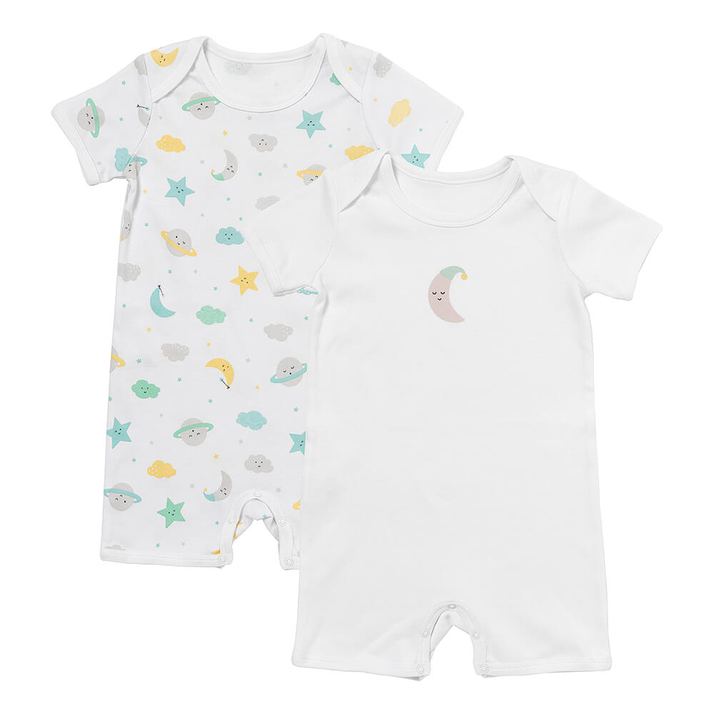 Pack de 2 bodies para bebé manga corta de algódon orgánico_Luna y Estrellas_1_439