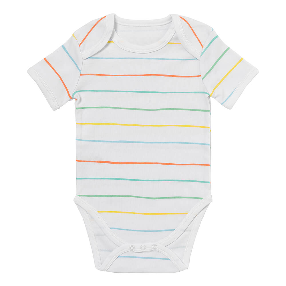 Pack de 5 bodies para bebé manga corta de algodón orgánico_Arco iris_2_430