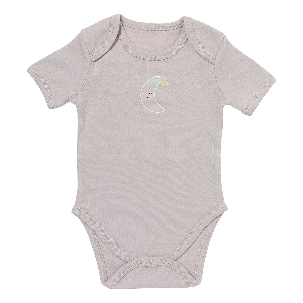 Pack de 5 bodies para bebé manga corta de algodón orgánico_Luna y Estrellas_3_430