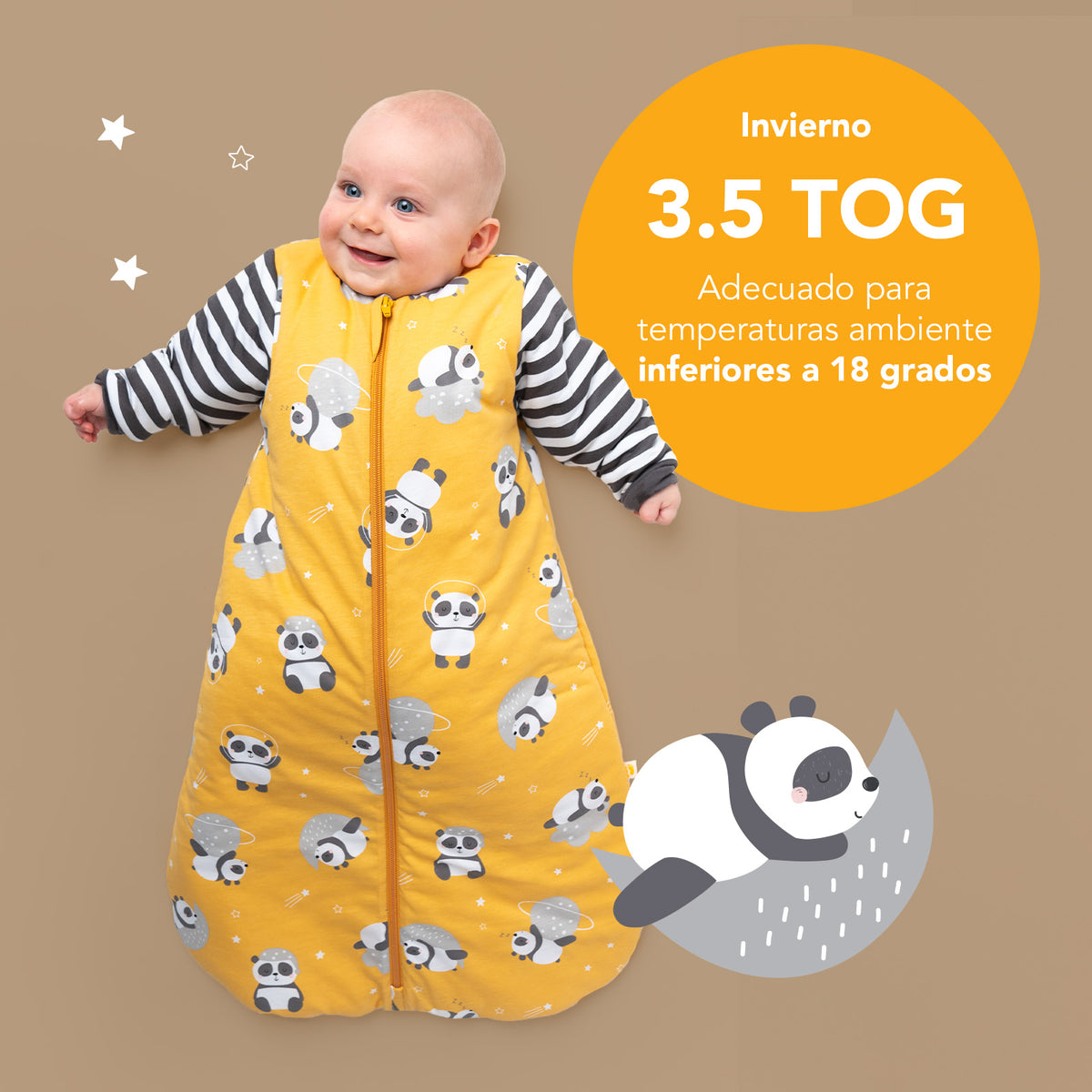 Saco de dormir para bebé 3.5 TOG_Panda_TOG_471