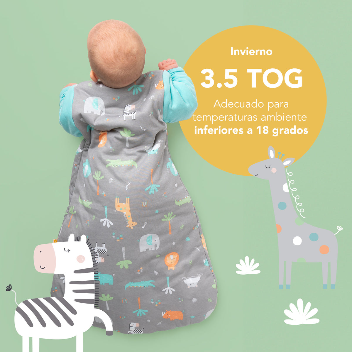 Saco de dormir para bebé 3.5 TOG_Safari_TOG_471