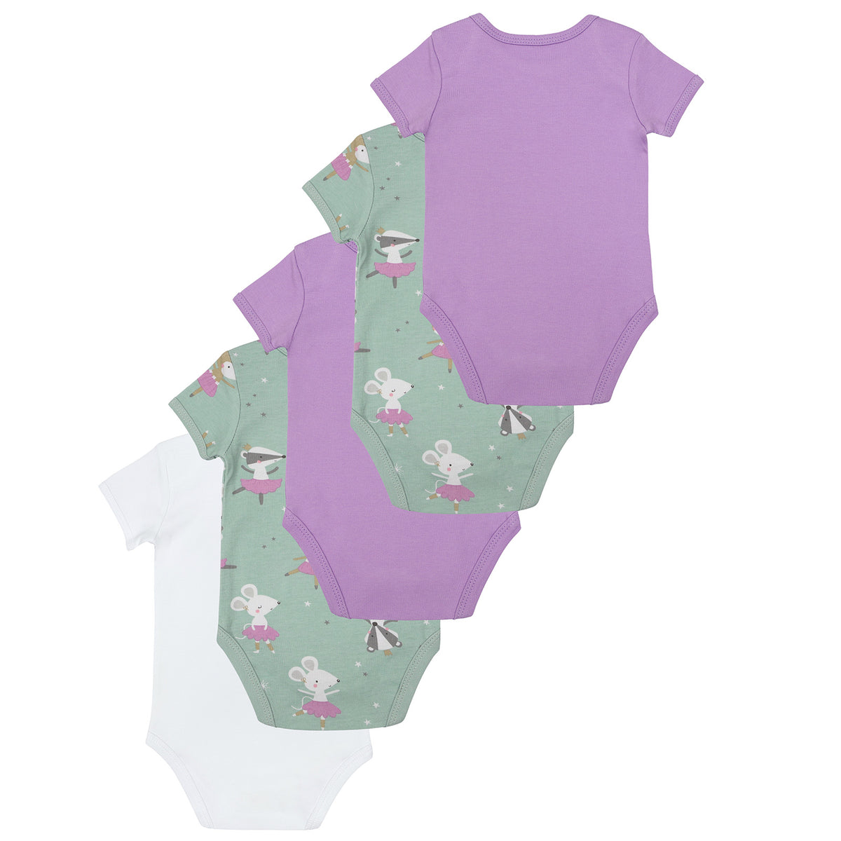 Pack de 5 bodies para bebé manga corta de algodón orgánico_Bailarina_6_430