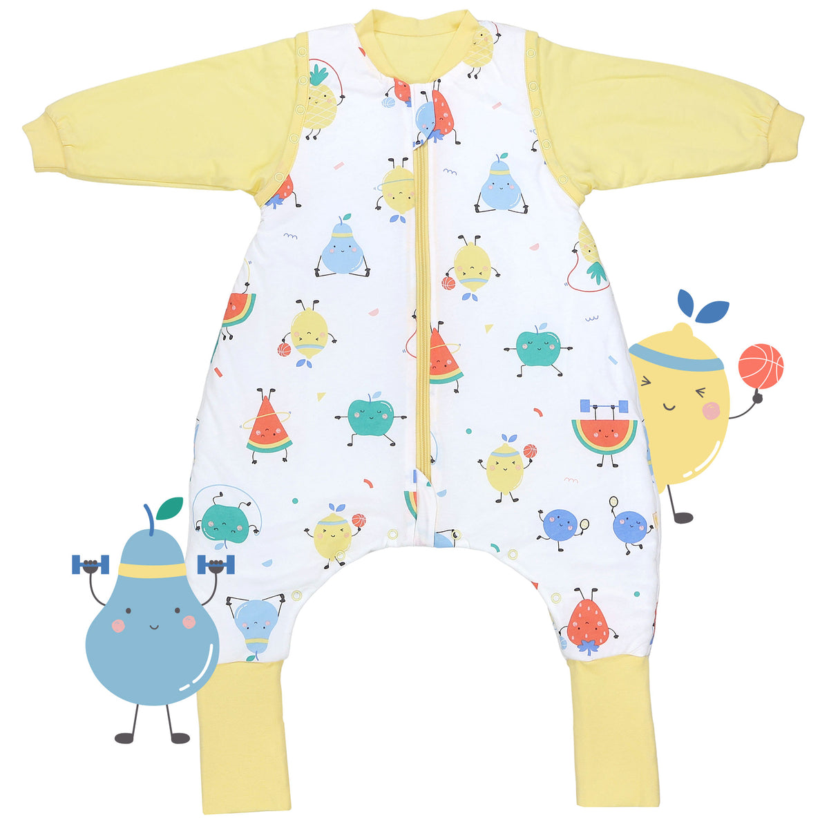 Saco de dormir con pies y suelas antideslizantes 2.5 TOG_Frutas en Forma_parte frontal_461