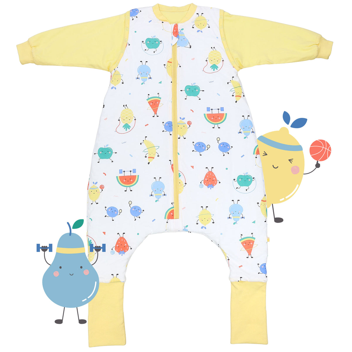 Saco de dormir con pies y suelas antideslizantes 2.5 TOG_Frutas en Forma_parte frontal_461