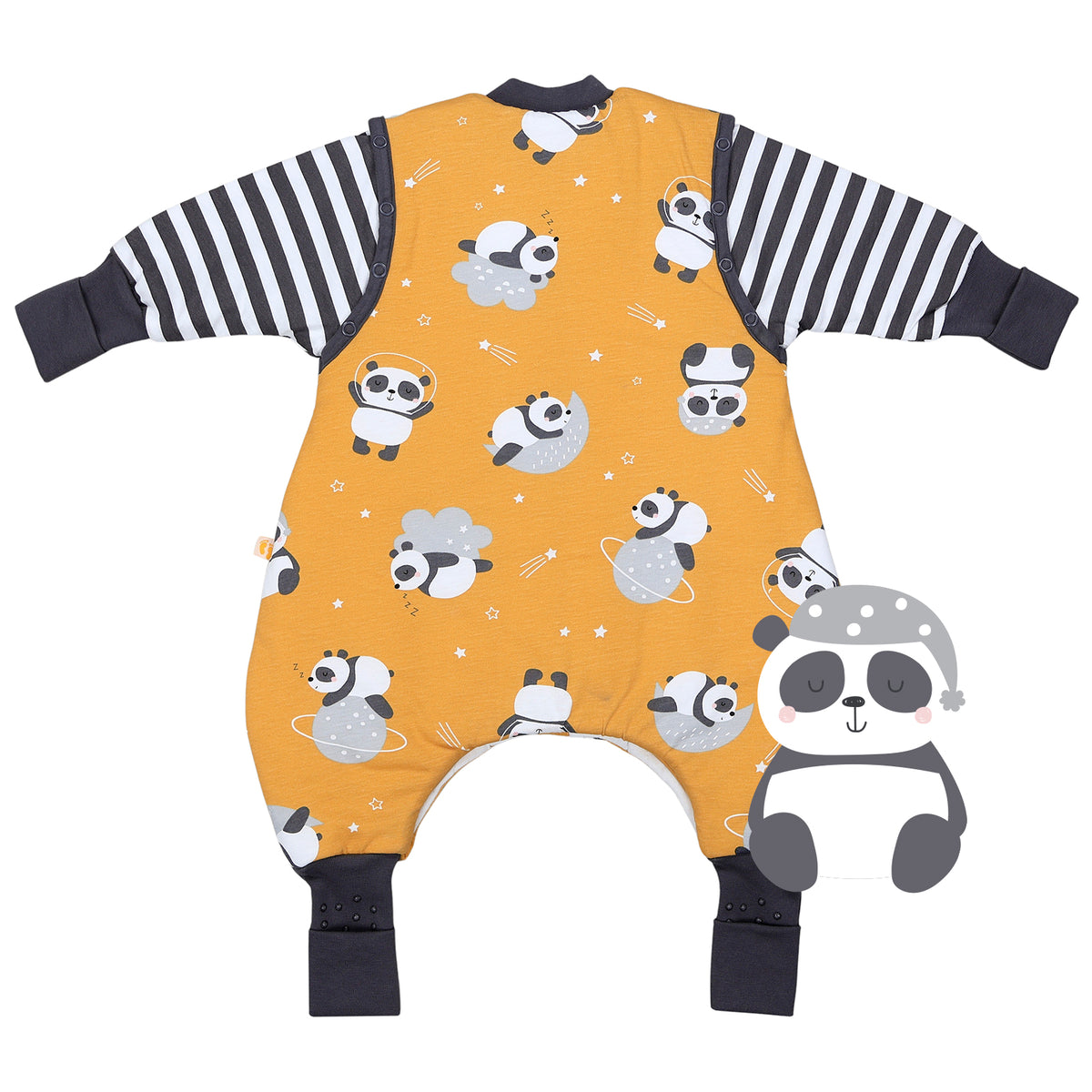 Saco de dormir con pies y suelas antideslizantes 2.5 TOG_Panda_parte trasera_461