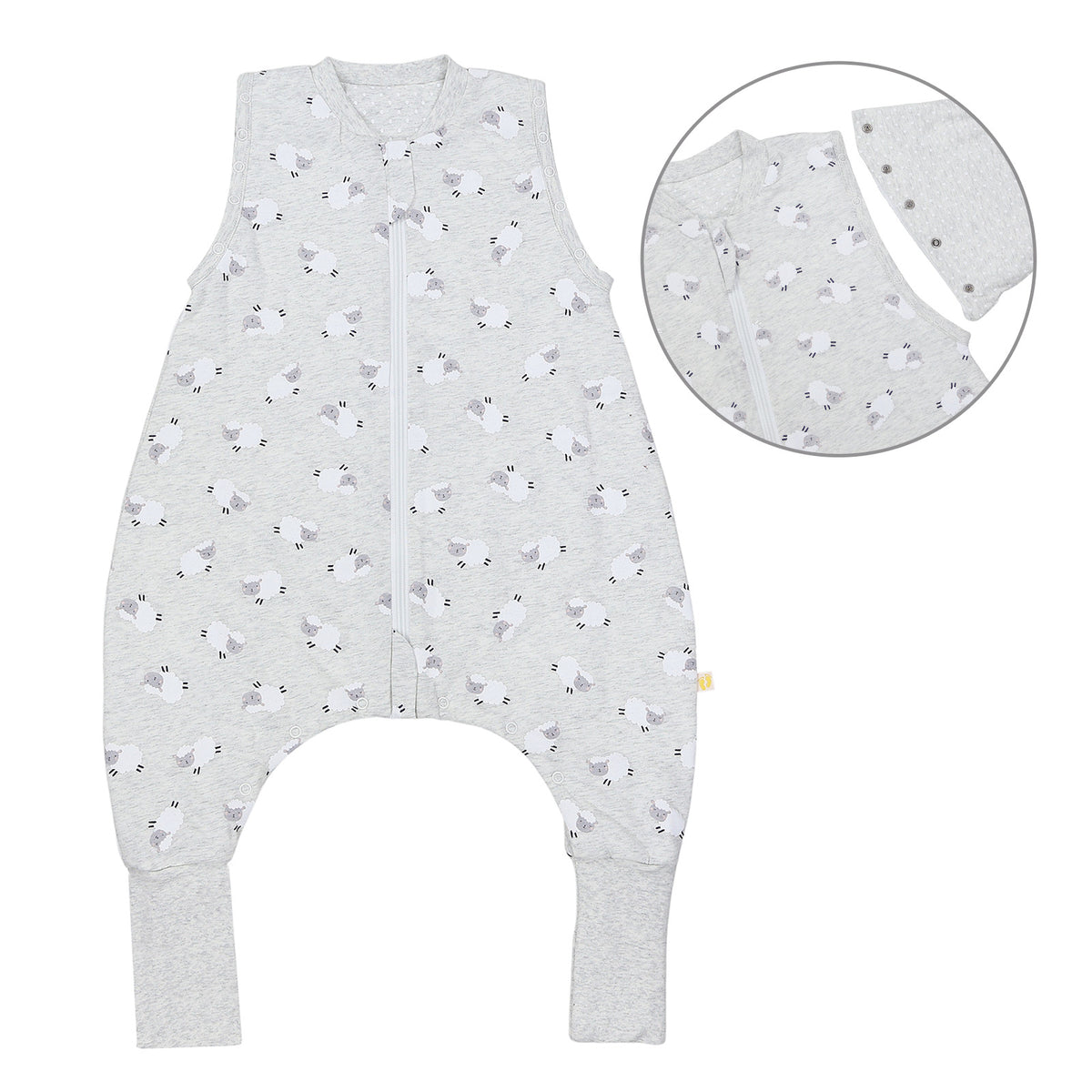 Saco de dormir con pies y suelas antideslizantes 2.5 TOG_parte frontal_461