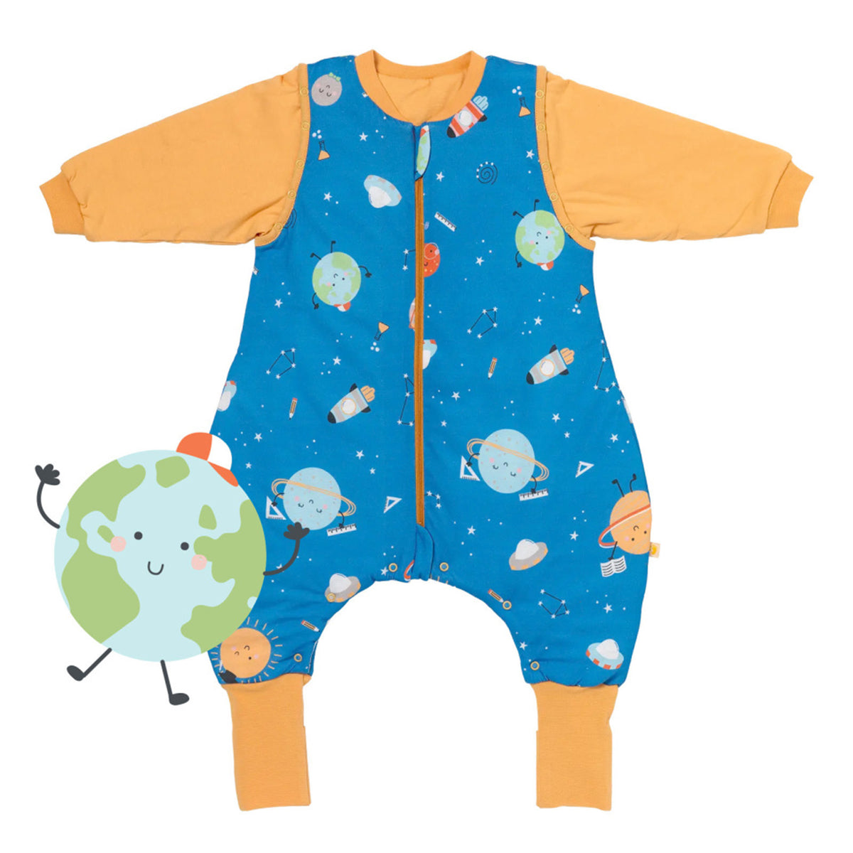 Saco de dormir con pies y suelas antideslizantes 2.5 TOG_Space_parte frontal_461