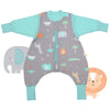 Saco de dormir con pies y suelas antideslizantes, 2.5 TOG