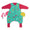 Saco de dormir con pies y suelas antideslizantes de algódon orgánico 2.5 TOG_Flamenco_parte frontal_462