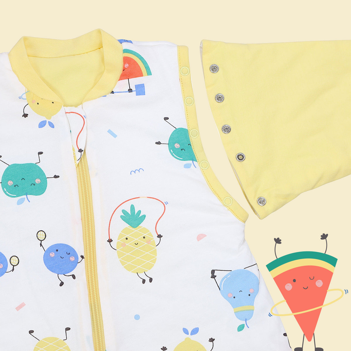 Saco de dormir para bebé 2.5 TOG_Frutas en Forma_zona del brazo_465
