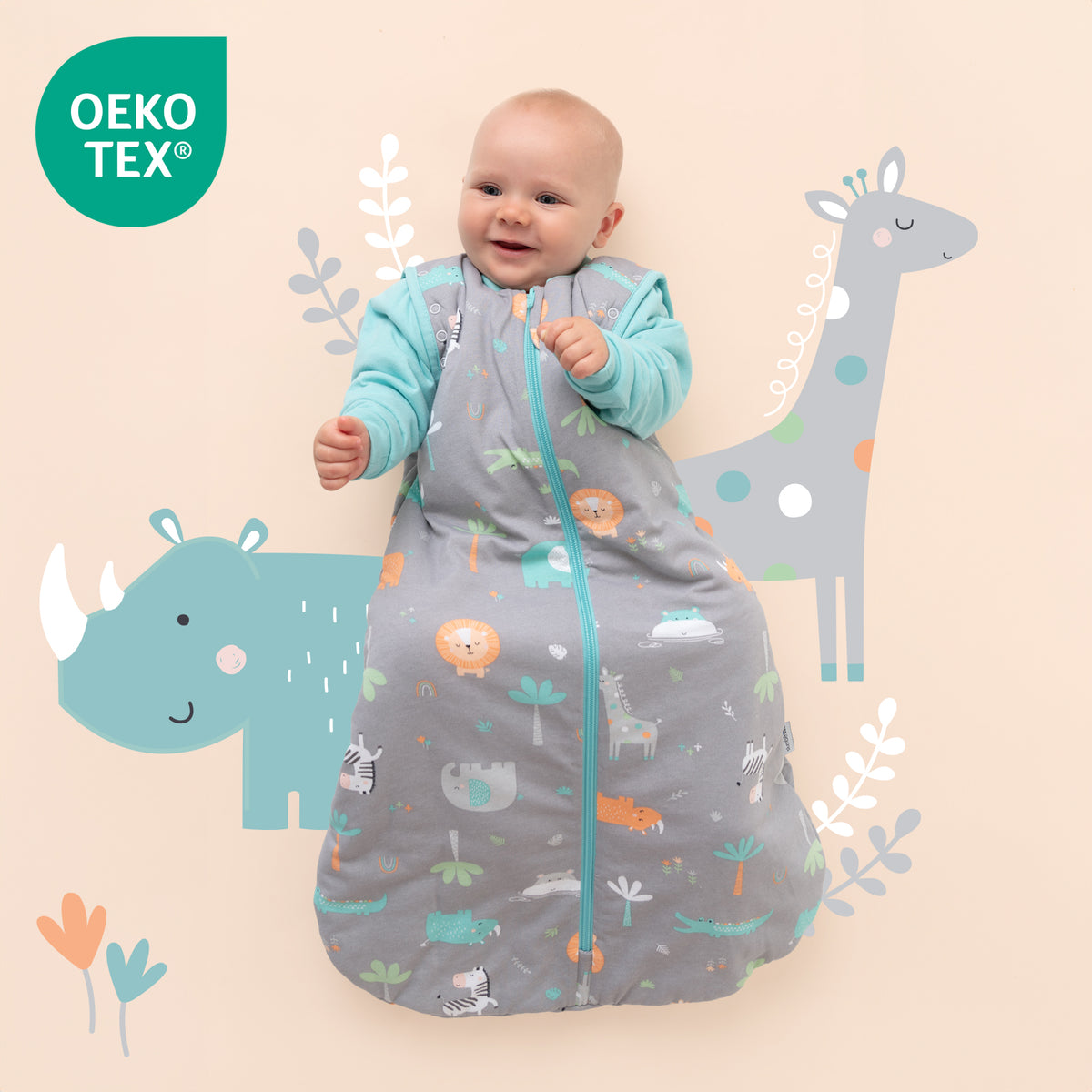 Saco de dormir para bebé 2.5 TOG_Safari_OEKOTEX_465