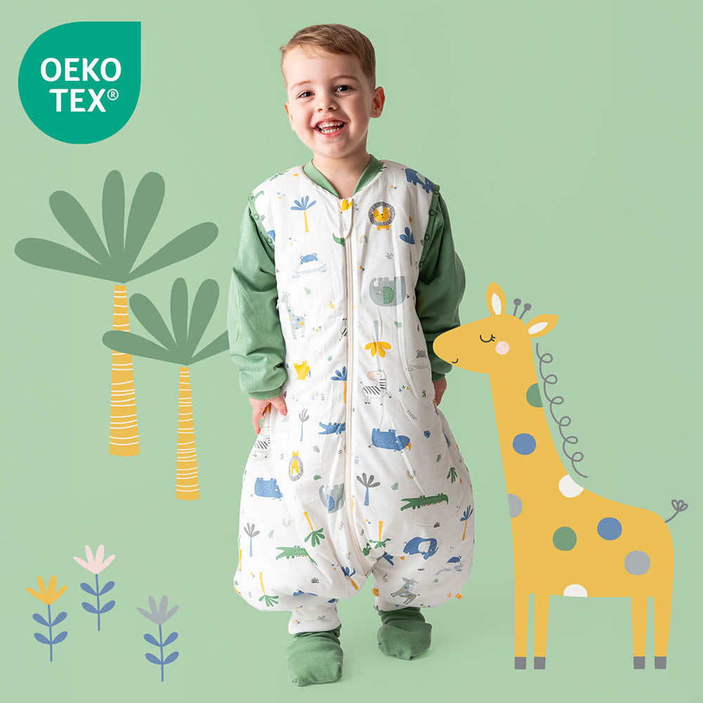 Saco de dormir con pies y suelas antideslizantes 3.5 TOG_Jungla_OEKOTEX_468