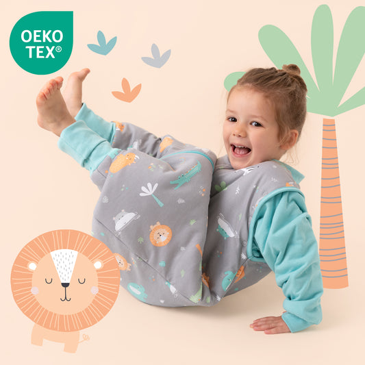 Saco de dormir con pies y suelas antideslizantes 3.5 TOG_Safari_OEKOTEX_468