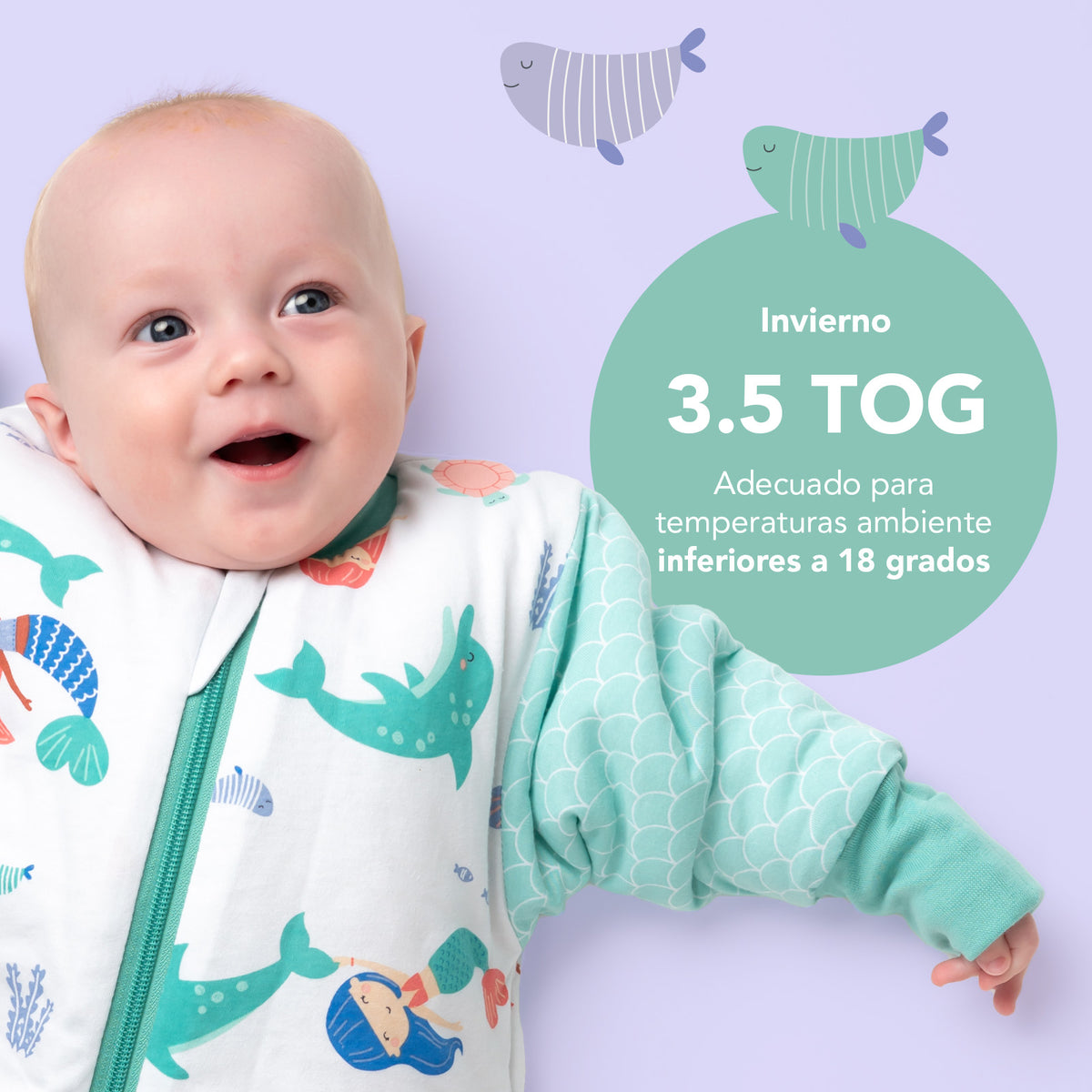 Saco de dormir para bebé 3.5 TOG_Sirena_TOG_471
