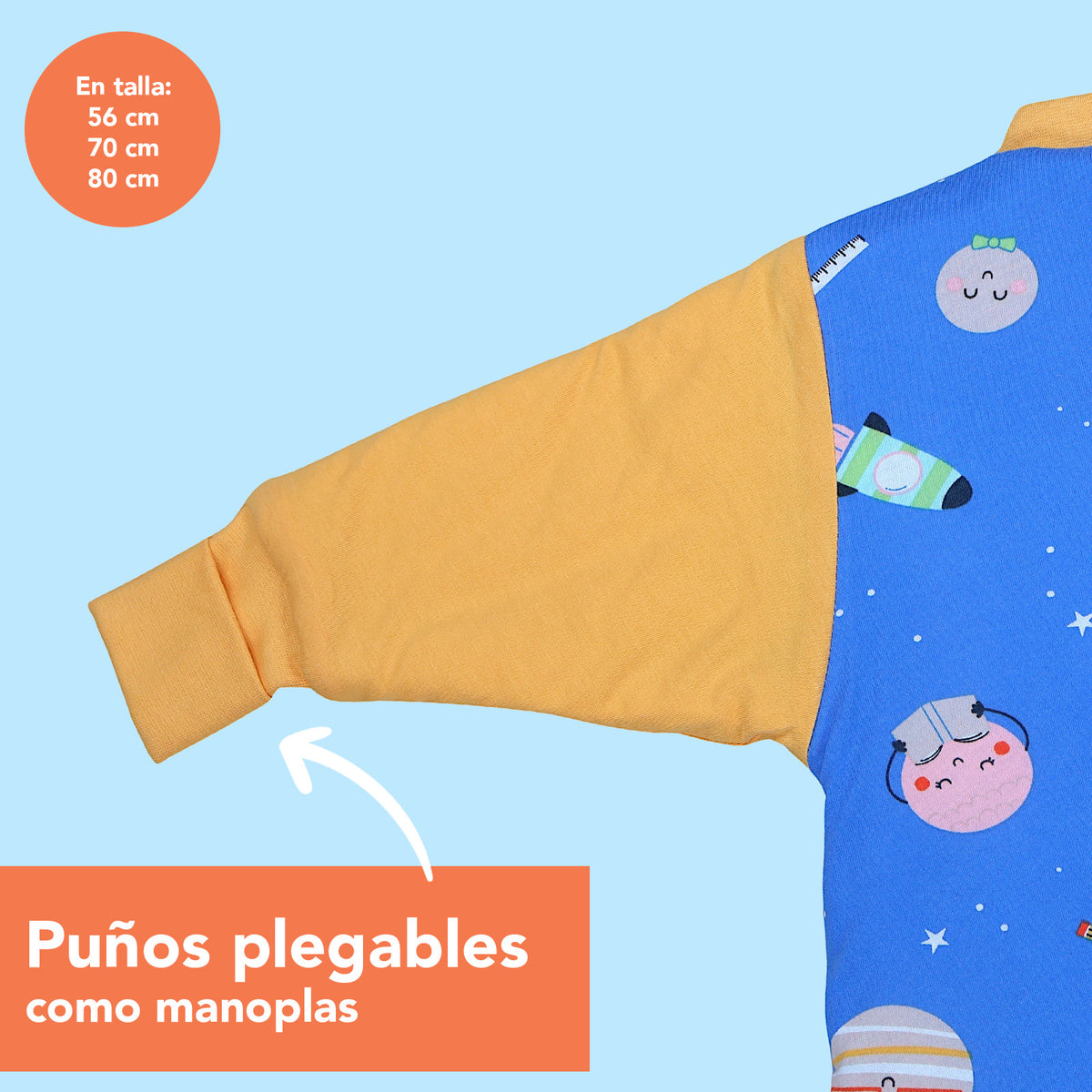 Saco de dormir para bebé 3.5 TOG_Space_puños_471