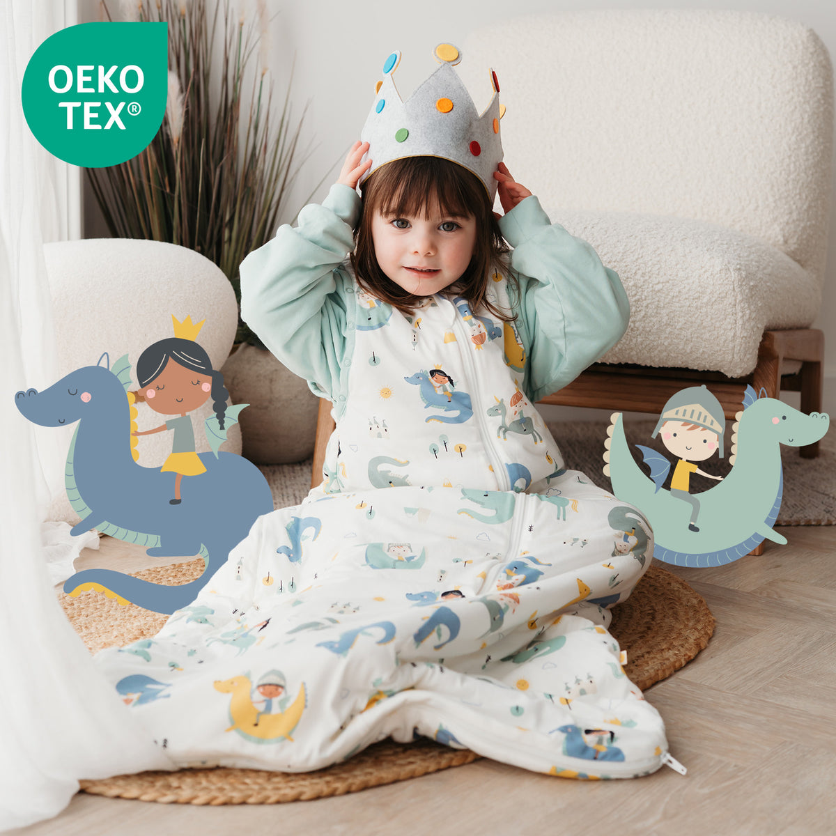 Saco de dormir para bebé 3.5 TOG_Fantasia_OEKOTEX_471
