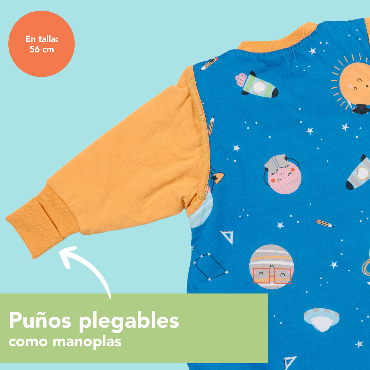 Saco de dormir para bebé 1.0 TOG_Space_puños_1187