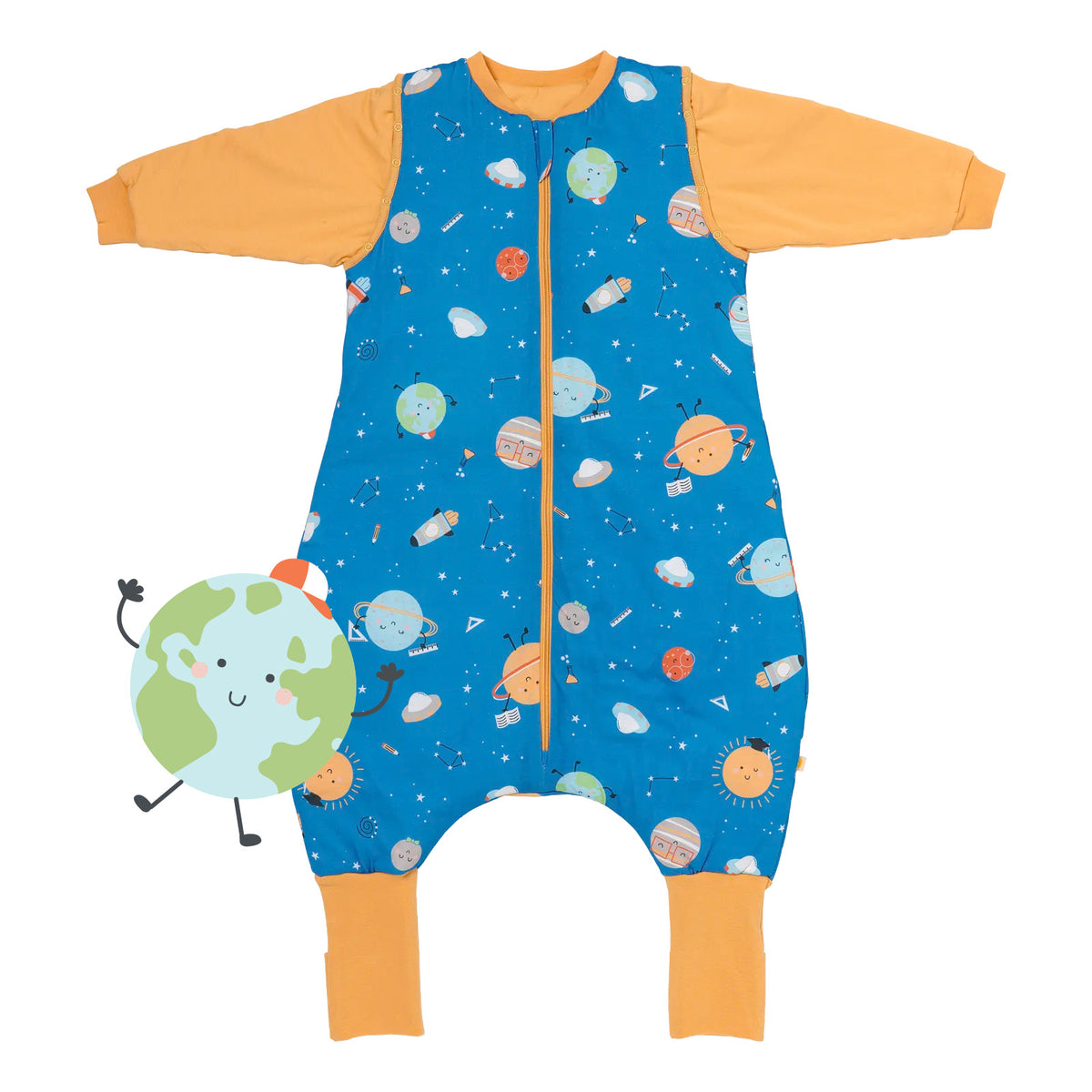 Saco de dormir con pies y suelas antideslizantes 2.5 TOG_Space_parte frontal_461