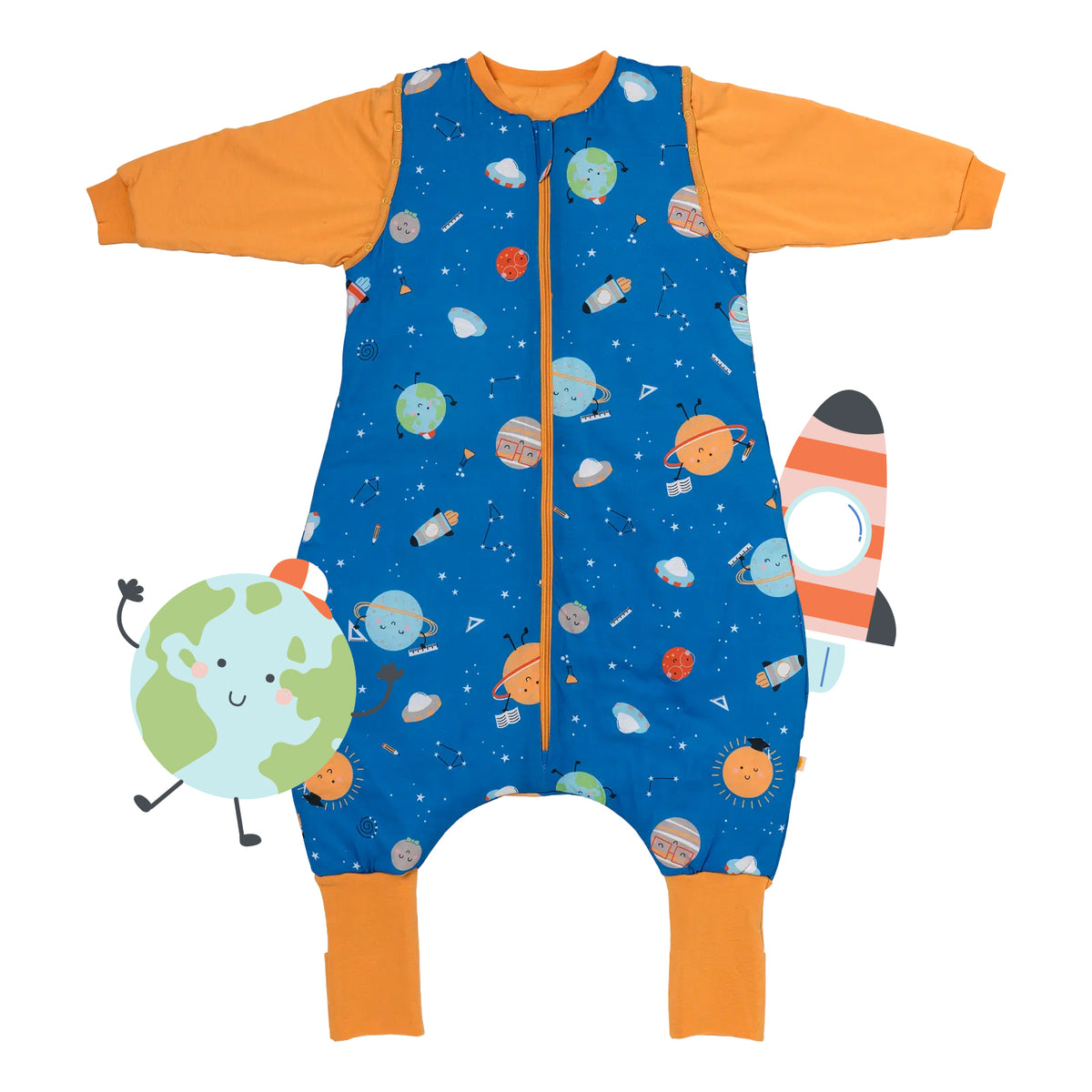 Saco de dormir con pies y suelas antideslizantes 3.5 TOG_Space_parte frontal_468