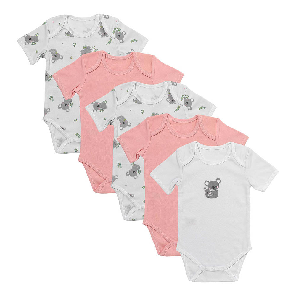 Pack de 5 bodies para bebé manga corta de algodón orgánico_Koala_1_430
