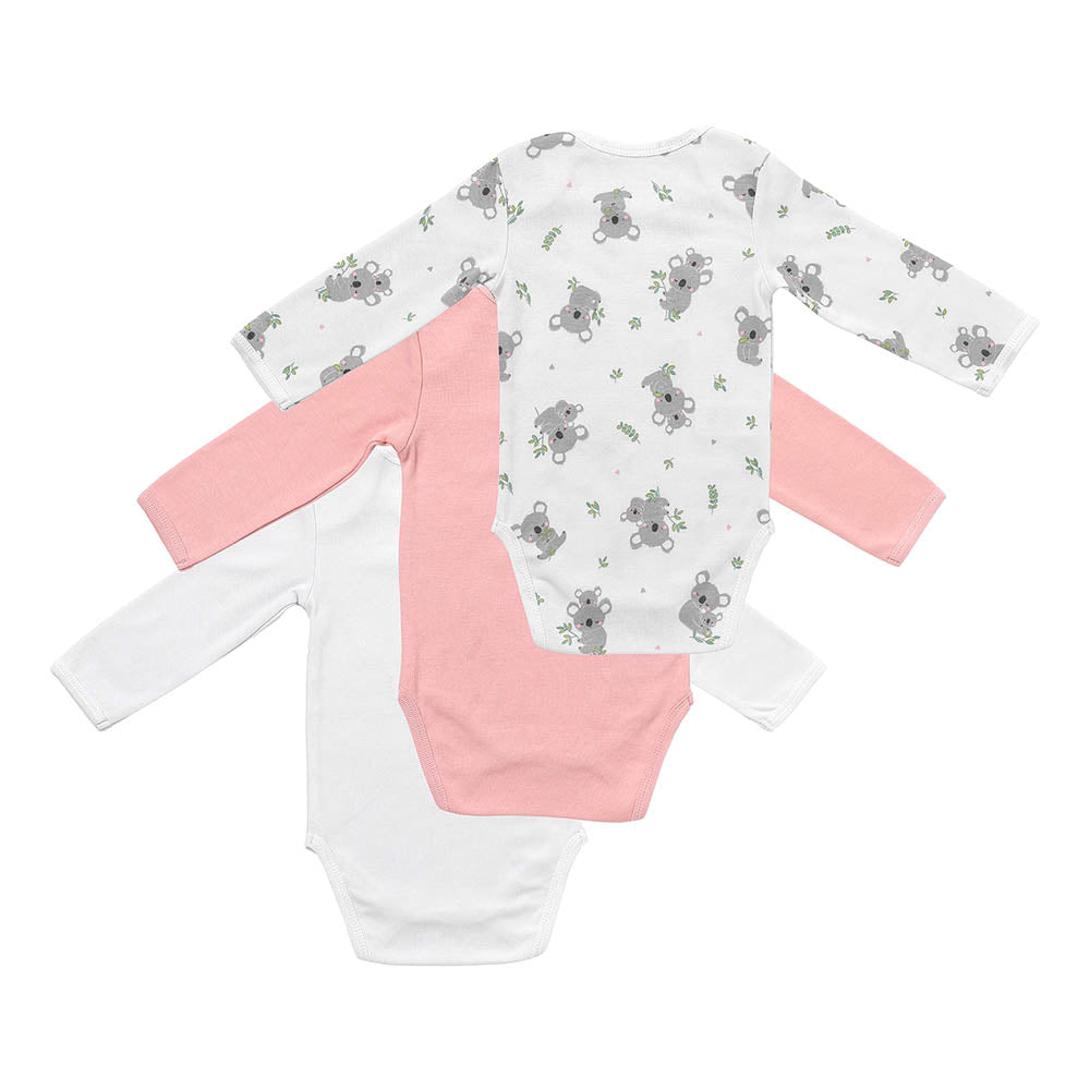 Pack de 3 bodies para bebé manga larga de algódon orgánico_Koala_6_434