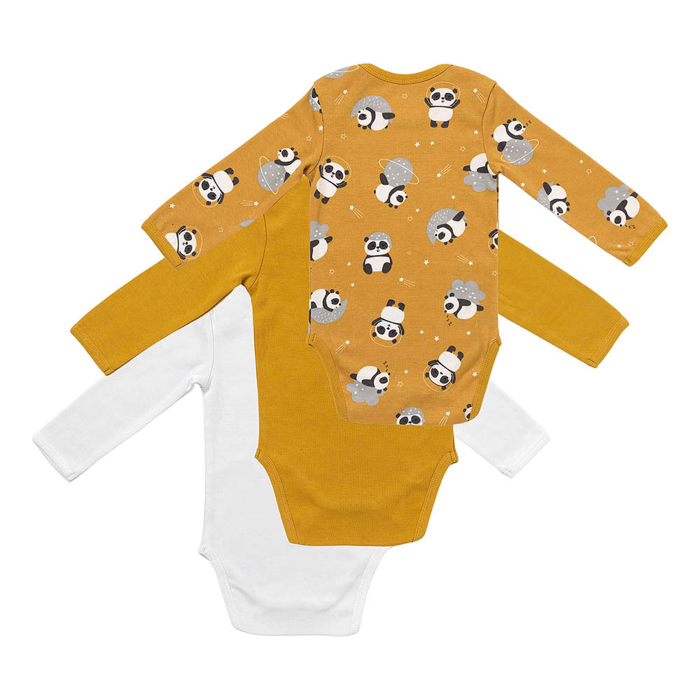 Pack de 3 bodies para bebé manga larga de algódon orgánico_Panda_6_434