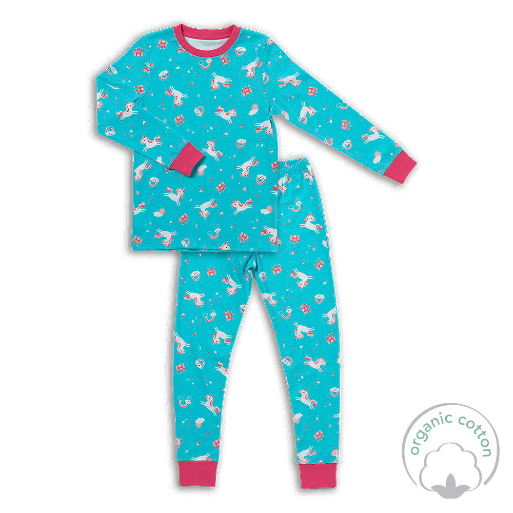 Pijama de niño de algódon orgánico_Unicorno_OEKOTEX_444