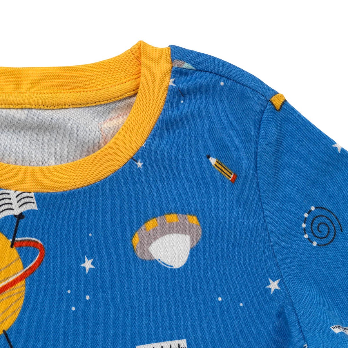 Pijama corto de niño de algódon orgánico_Space_detalle_445