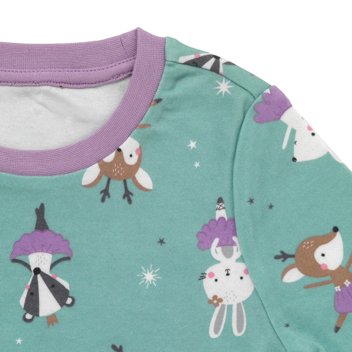 Pijama de niño de algódon orgánico_Bailarina_detalle_444