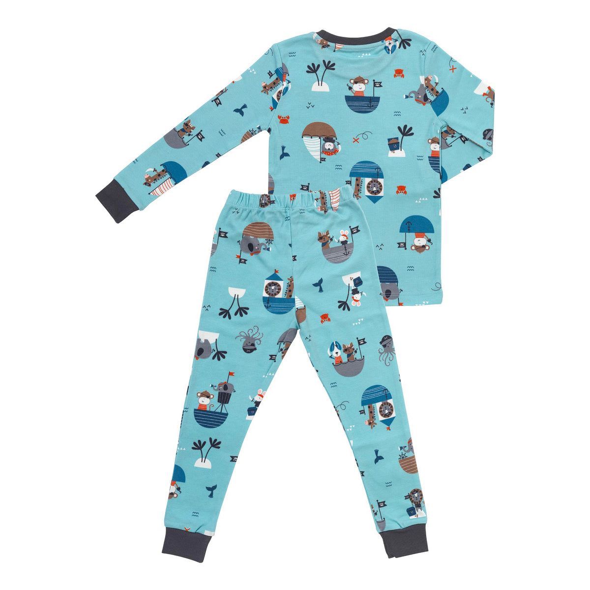 Pijama de niño de algódon orgánico_Pirata_parte trasera_444