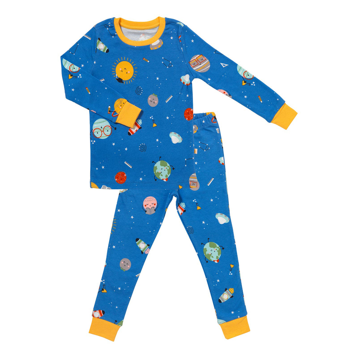 Pijama de niño de algódon orgánico_Space_parte frontal_444