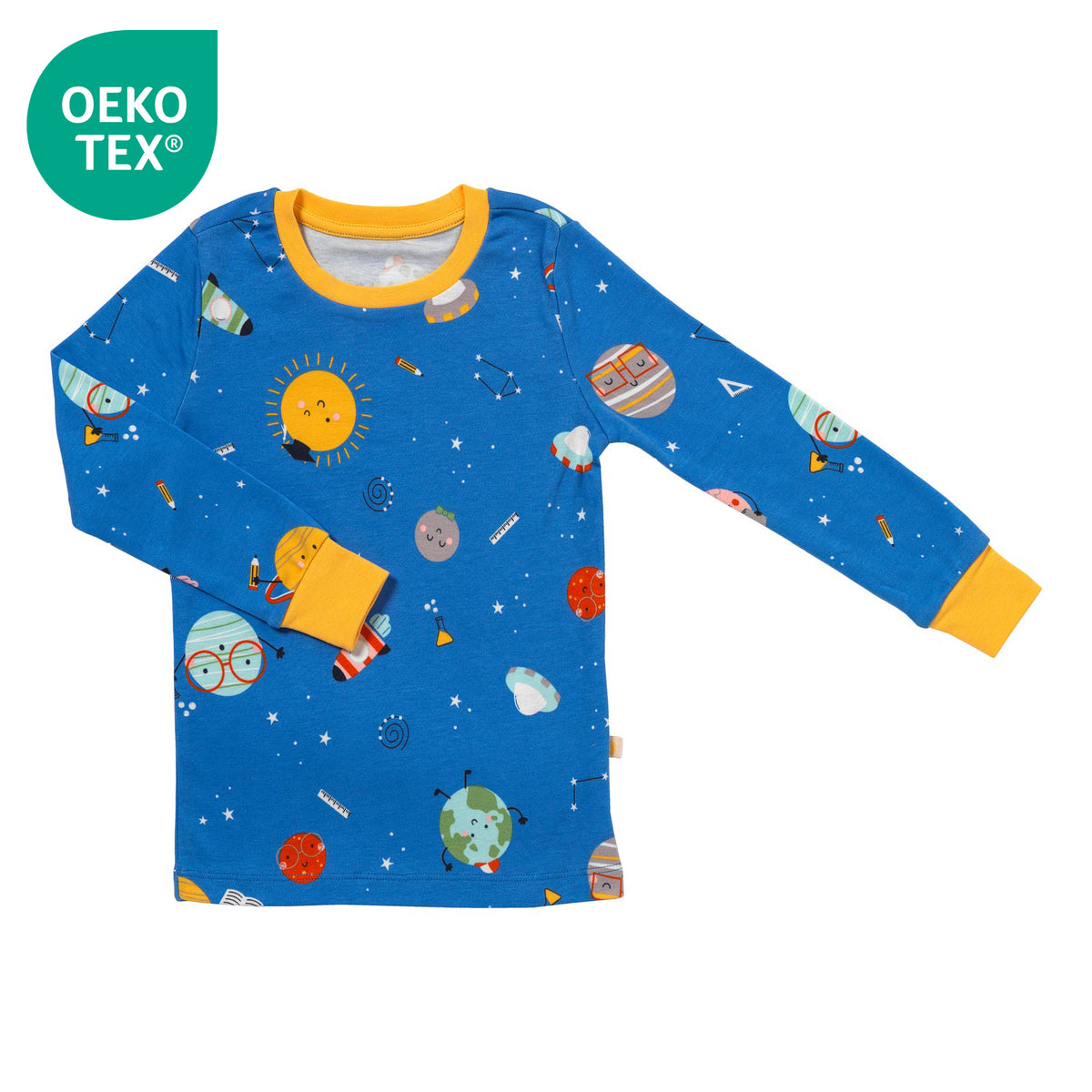 Pijama de niño de algódon orgánico_Space_OEKOTEX_444