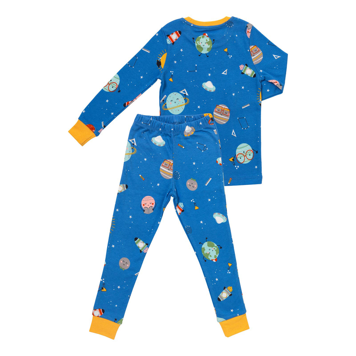 Pijama de niño de algódon orgánico_Space_parte trasera_444