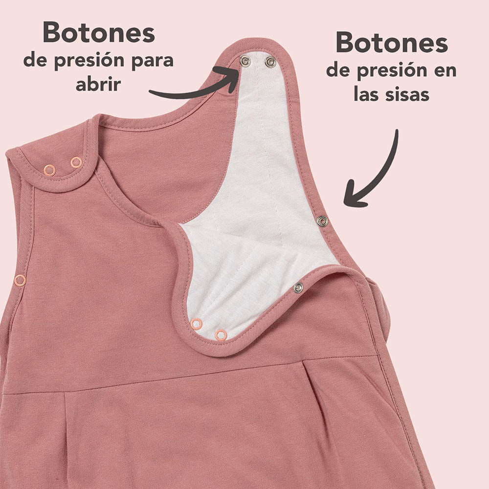 Saco de dormir para bebé 1.0 TOG_Rosa pastel_zona del brazo_425