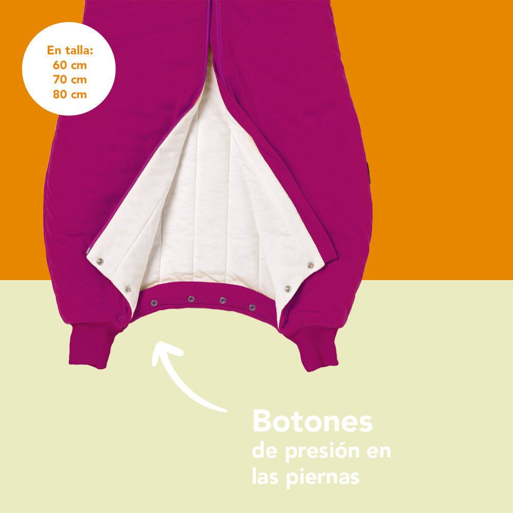 Saco de dormir con pies 3.5 TOG_Frambuesa_zona del pie_470