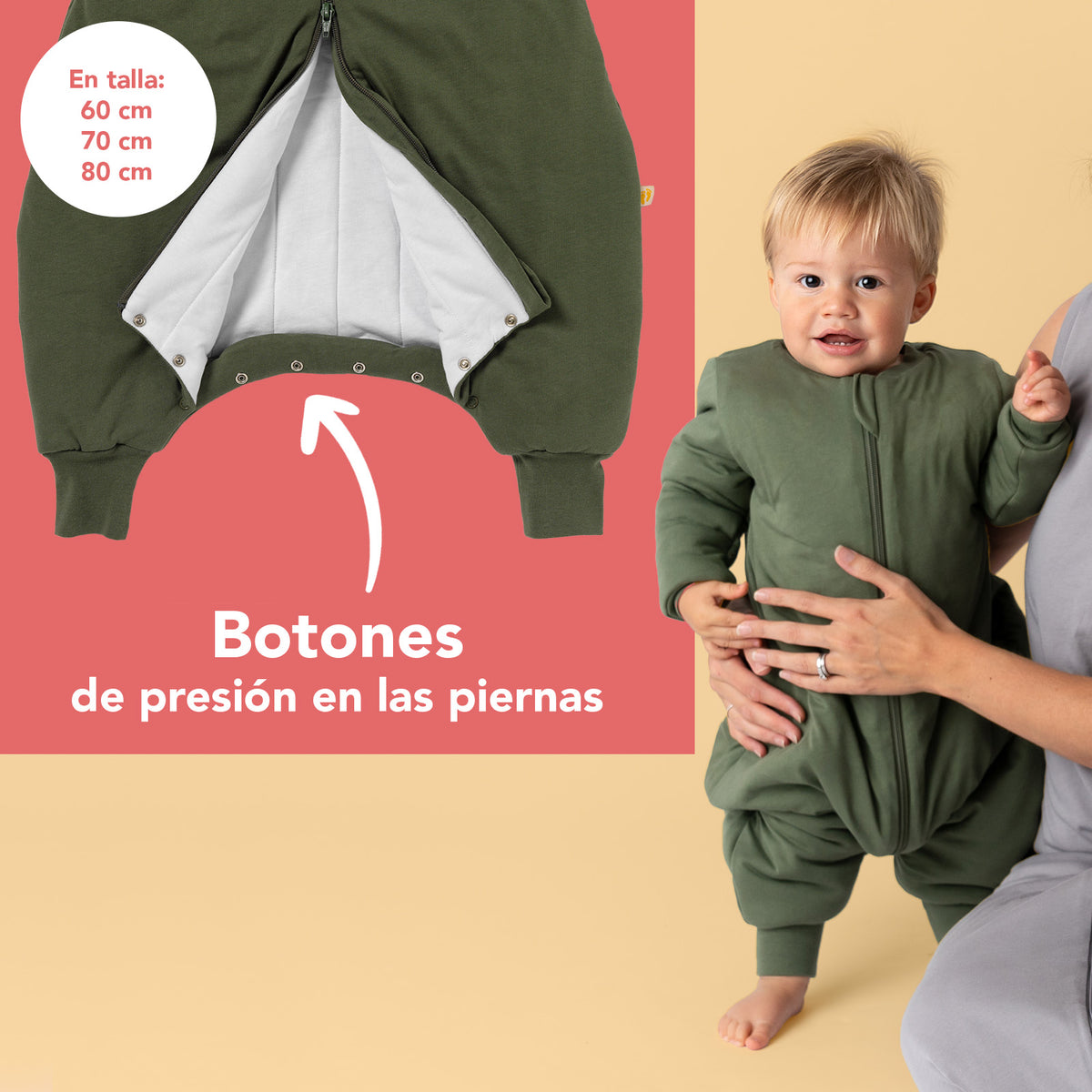 Saco de dormir con pies 3.5 TOG_Olive_103_470