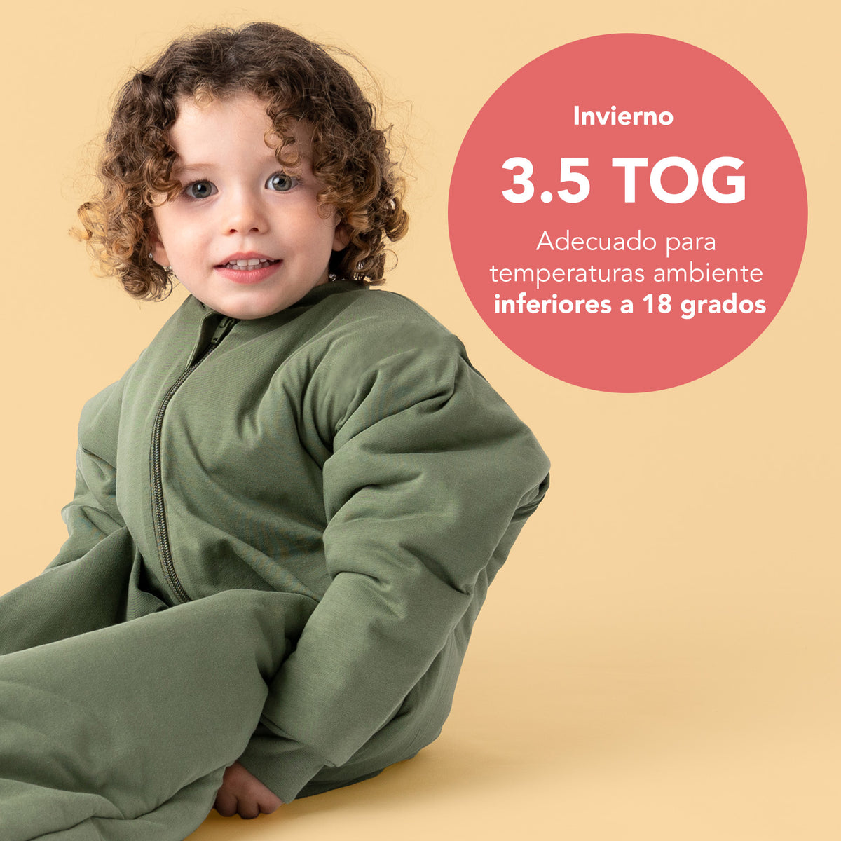 Saco de dormir con pies 3.5 TOG_Olive_105_470