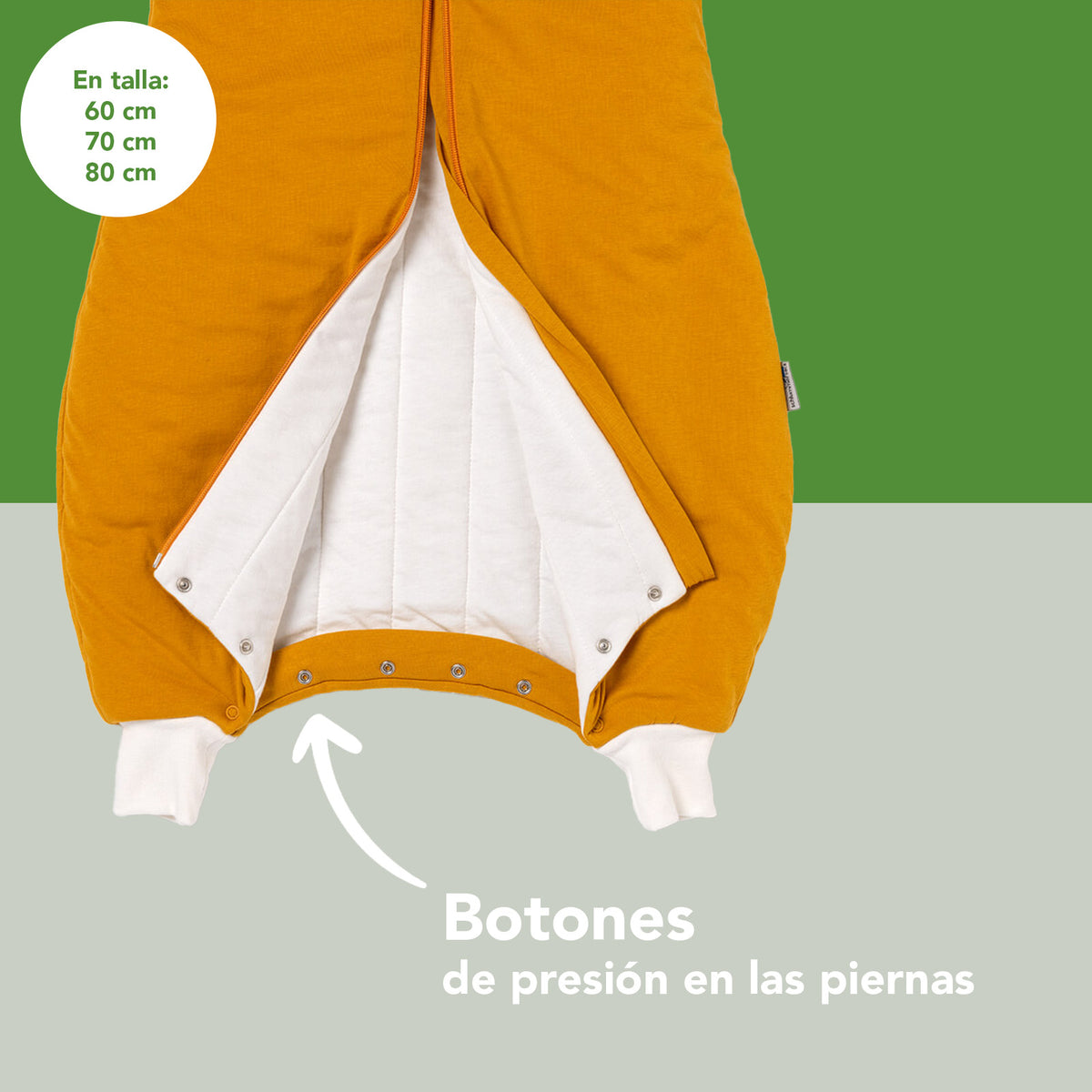 Saco de dormir con pies 3.5 TOG_Azafrán_103_470