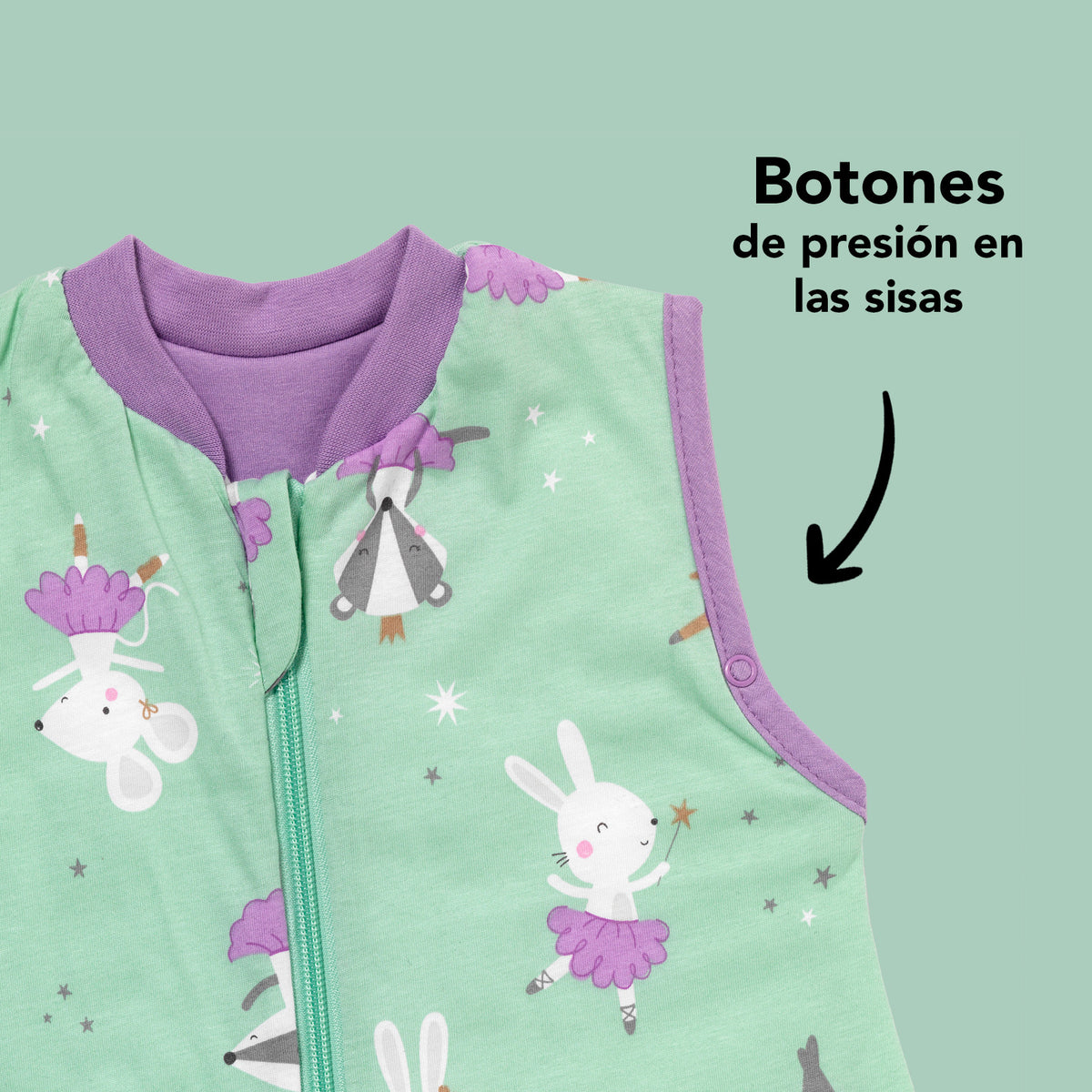 Saco de dormir para bebé 1.0 TOG_Bailarina_zona del brazo_420