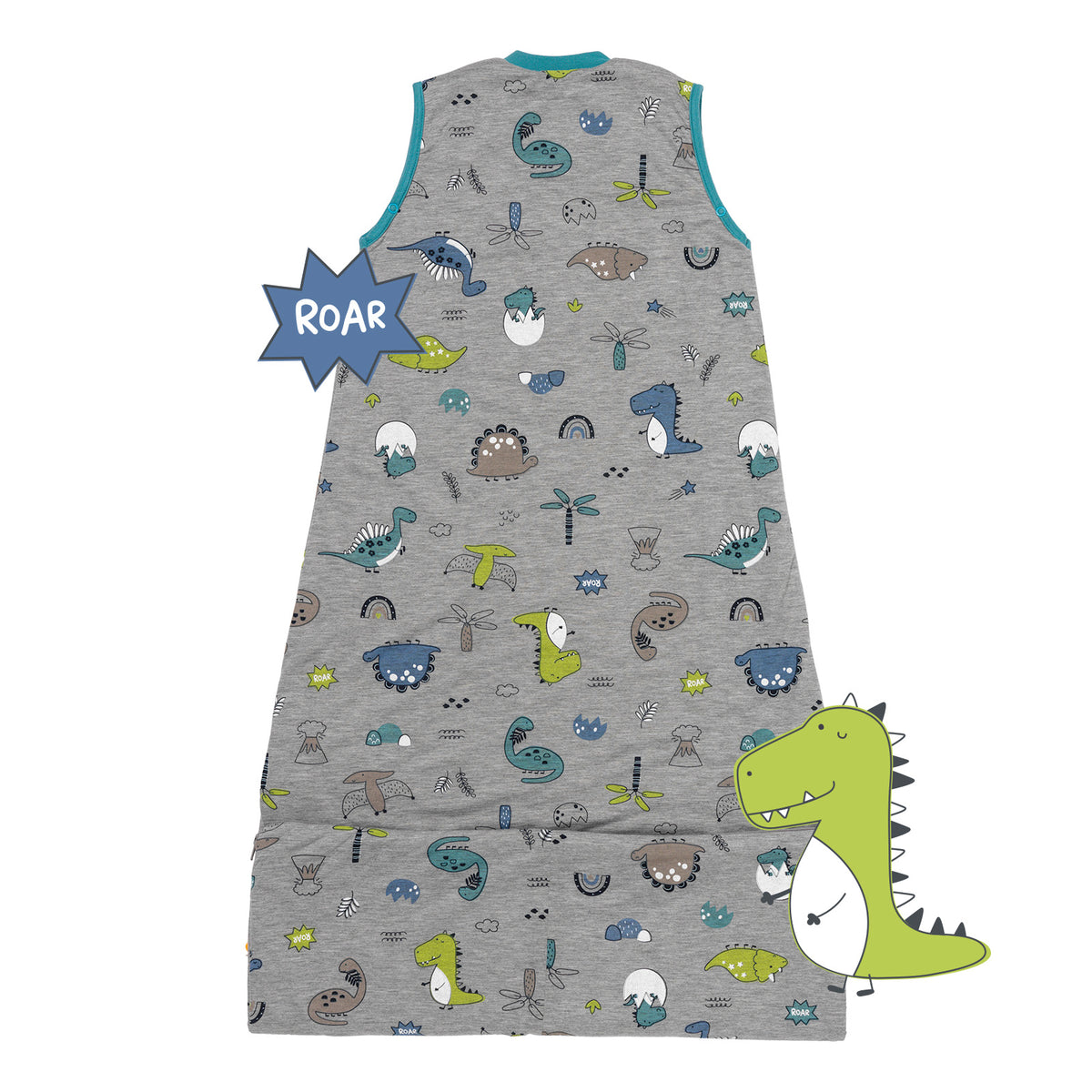 Saco de dormir para bebé 1.0 TOG_Dinosaurio_parte trasera_420