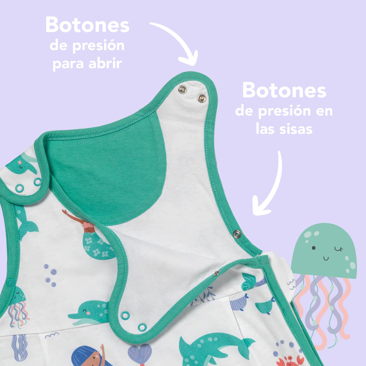 Saco de dormir para bebé 1.0 TOG_Sirena_zona del brazo_420